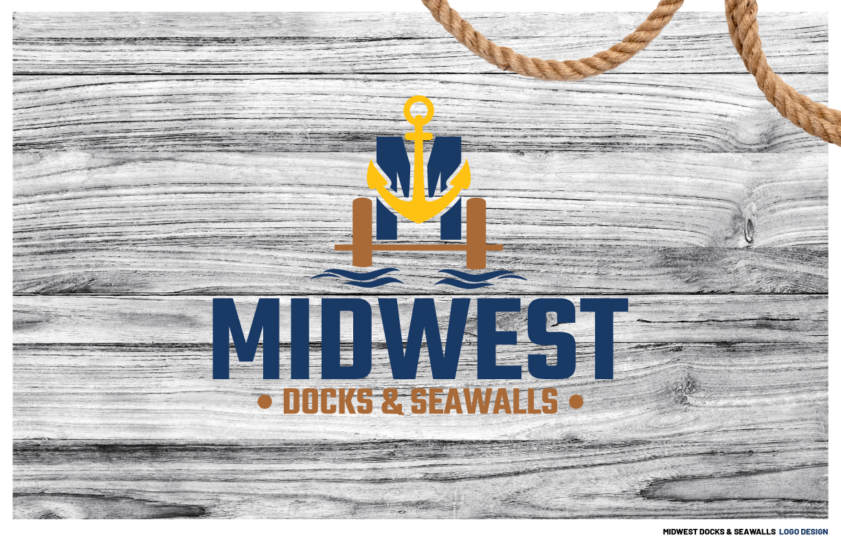 Midwest Docks & Seawalls Logo Design