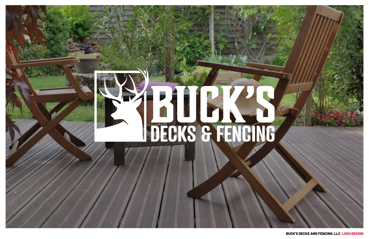 Buck's Decks & Fencing LLC Logo Design