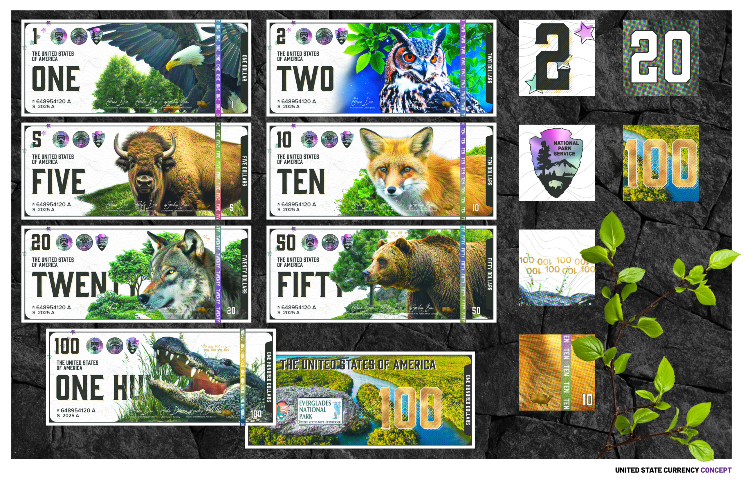 US Currency Concept Park Edition